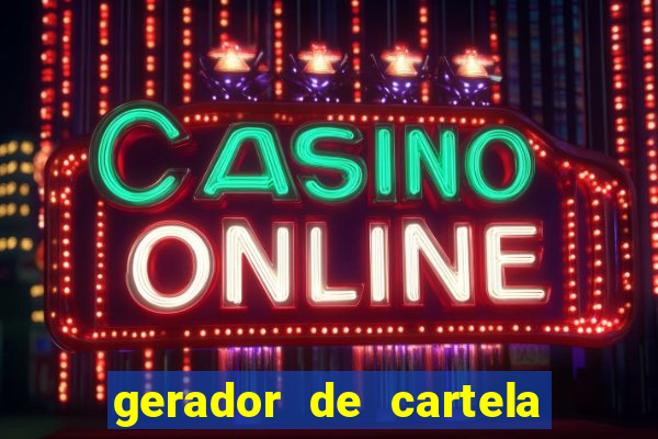 gerador de cartela de bingo